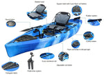 Load image into Gallery viewer, Fishjak Peddle Drive Fishing Kayak Lake Land Kayaks 
