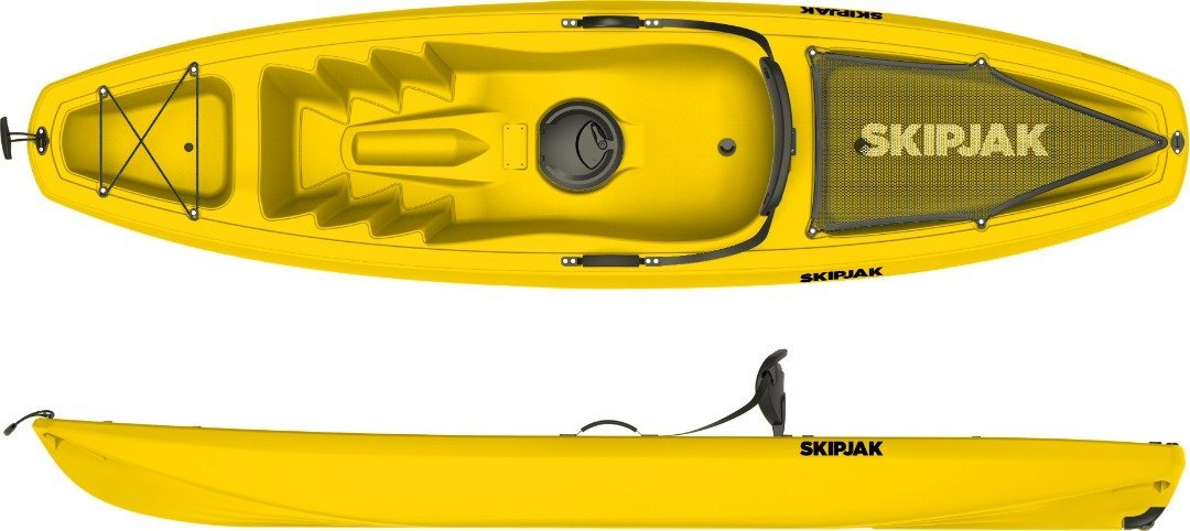 Sit On Top SKIPJAK Kayak With Paddle - New 2021 Design Lake Land Kayaks 