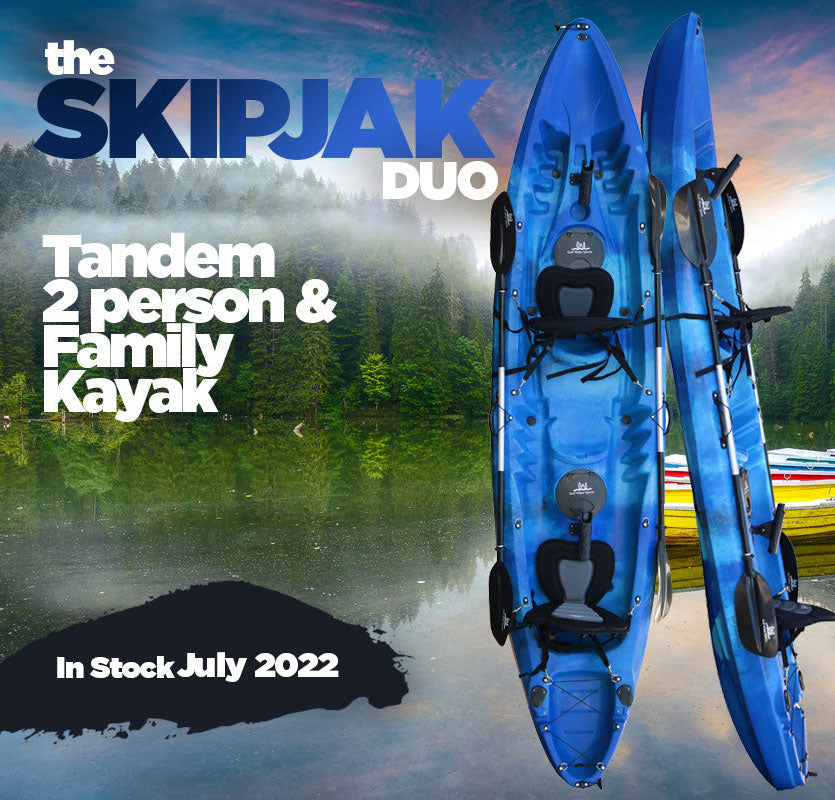 The SkipJak DUO - Tandem Two person and Family Kayak Kayaks Lake Land Kayaks 