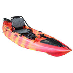Load image into Gallery viewer, The SkipJak FishJak 10 - Deluxe Sit On Top Kayak Kayaks SKIPJAK Red Yellow Camo 
