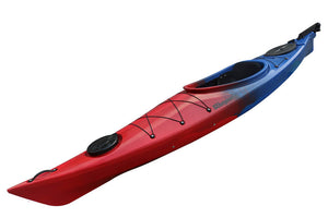 The SkipJak Scorpion 11.5 Lake Land Kayaks Red & Dark Blue 
