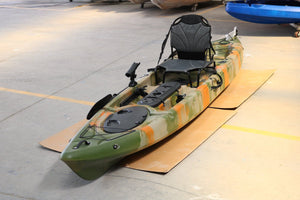 The SkipJak FishJak 14 - Deluxe 14.1 foot Fishing Kayak Lake Land Kayaks 